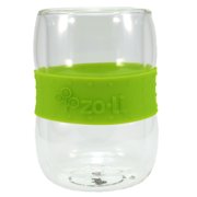 ZoLi SWIRL Double-Walled Glass Tumblers, Green, 2-Pack