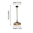 thumbnail image 6 of Rattan Hanging Lamp Pendant Lights Kitchen Island, Farmhouse Pendant Lighting with Hand Woven Wicker Shade, Boho Chandelier Light Fixtures Ceiling Hanging for Dining Room Bedroom Foyer Hallway, 6 of 6