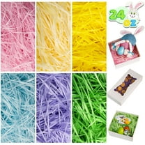 Joyfy 24oz (680g) 6 colors Easter Basket Grass, Easter Basket Filler Stuffers, Recyclable Shred Paper Grass for Easter Egg Hunt Decor, Party Favors, School Class Event Decoration