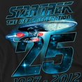 thumbnail image 3 of Star Trek Mens Enterprise 25 T-Shirt, 3 of 5