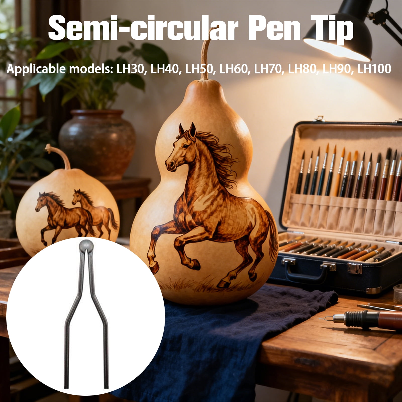 23pcs Wood Burning Kit Wood Burning Tips Tool High impedance Nickel Chromium Wire Pyrography Engraving Pen Tip for Pyrography Leather