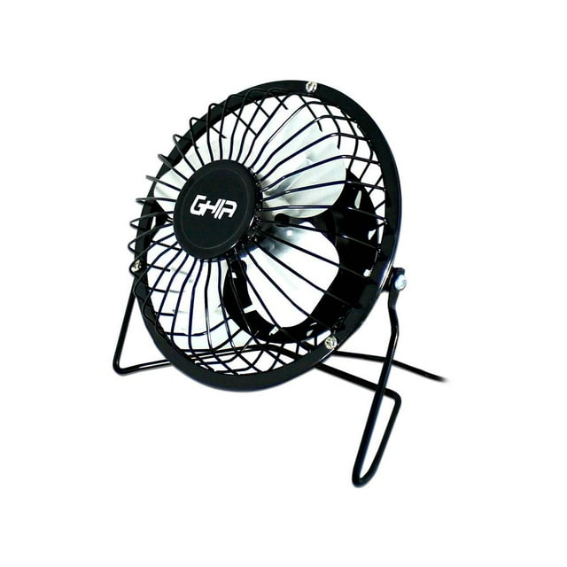 Mini Ventilador de Escritorio Ghia, USB. Color Negro. Ghia GAC-205