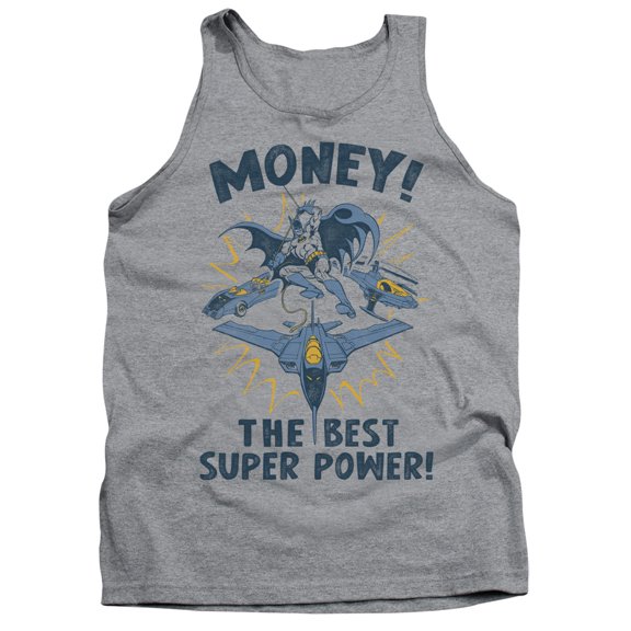 DC Comics Money Adult Tank Top Athletic Heather