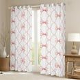 thumbnail image 2 of Kawaii Bow 30%-50% Blackout Curtains Cute Bowknot Window Curtains 52"Wx84"L Teen Room Decor,Pink Girly Bow Curtains & Drapes Fantasy Princess Bow Tie Window Treatments 2 Panels, 2 of 6
