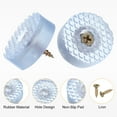thumbnail image 3 of Uxcell 30Pcs Pies de tabla de cortar transparentes, 0.43" H x 1.14" D Almohadillas de goma redondas antideslizantes con tornillos y arandela de acero inoxidable incorporada para muebles, 3 of 6