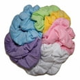 thumbnail image 3 of Soft Cotton Blend Scrunchies, Black White and Grey assortment, 3 of 10