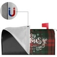 thumbnail image 2 of Housses de Boîte aux Lettres à Carreaux Buffle Rouges et Verts Magnétiques Grande Taille 21 Pouces X 25.5 Pouces Décorations de Noël, 2 of 6