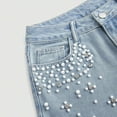 thumbnail image 6 of CAIXIA Womens Rhinestone Jeans Baggy Y2K High Waisted Straight Wide Leg Sparkly Bling Glitter Denim Pants, 6 of 6