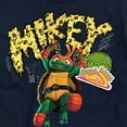 thumbnail image 3 of Teenage Mutant Ninja Turtles: Mutant Mayhem - Michelangelo AKA Mikey - Pizza Rules - Big & Tall - Men's Short Sleeve Graphic T-Shirt, 3 of 5