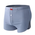 thumbnail image 5 of zeranth Summer Boxer Underwear Mid-rise Elastic Waistband Ice Silk Shorts Briefs Loose Fit Solid Color Boxer Briefs, 5 of 7