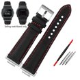 thumbnail image 3 of Correa de reloj de cuero y nailon de fibra DW-5600 para Casio DW5600 GW-B5600 GW-M5610 GA2100 GA2110 Correa de lona Correa de reloj Pulsera deportiva, 3 of 5