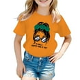 thumbnail image 1 of Catégorie de Produit Hauts et Chemises pour Filles / T-Shirts à Manches Courtes Col Rond Imprimé Graphique Mignon pour l'Été, 1 of 5