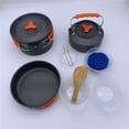 thumbnail image 3 of LJNYFDC Cookware Set Camping Pot Set 1 Set High Hardness Heat Resistant No Rust Hard Aluminum Oxide Picnic Set with Water Kettle Cookware Accessories, 3 of 6