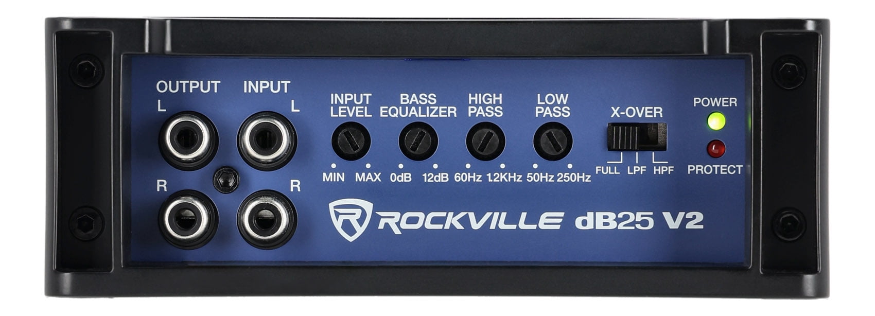 Rockville dB25 v2 3000w Peak/750w RMS 2 Channel Amplifier Compact Car Stereo Amp