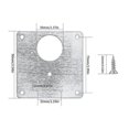 thumbnail image 5 of 8 Pcs Plaque de Réparation de Charnière, Plaque de Réparation de Charnière de Porte d'Armoire de Cuisine, Plaques de Réparation de Charnières en Acier Inoxydable, 5 of 5