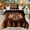 Brown 01, variant on Erosebridal Colorful Retro RV Car Tent Queen Comforter Set, Rainbow Pine Bedding Comforter Set for Boys and Girls, 3-Piece