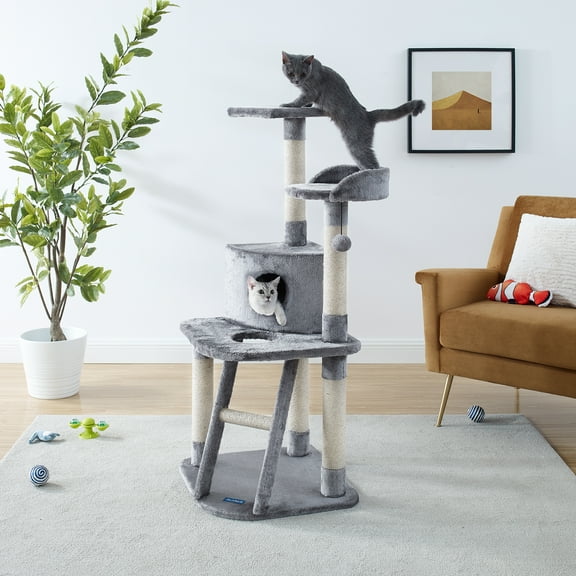 Sam's Pets Chachi 49" Gray Cat Tree