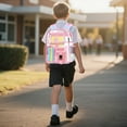 thumbnail image 5 of Miaoju Clear Backpack for School, Large Heavy Duty Clear Bookbag with Luggage Strap & Stitches for Teens, 5 of 6