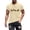 Beige, variant on Men's Cute Spooky Cat Pumpkin T-Shirt Halloween Graphic Print Short Sleeve Crewneck Tee Casual Fall Festival Top Novelty Holiday Shirt Flattering Fit Wear Green L