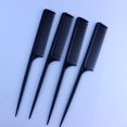 thumbnail image 4 of Peine de cola antiestático, peine de cola de corte de pelo profesional de fibra de carbono para peluquería, para cabello y para hombres y mujeres con diferentes tipos (5 piezas) JM JM, 4 of 5