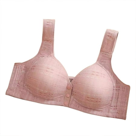 GENGING Bras Clearance Bralette for Women Fashion Lace Strapless Underwear  Front Buckle  Middle-aged And Elderly Vest  Gathered Bra  Thin Daily Bra