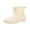 Beige, variant on Pink Women'S Short Rain Boots Ankle Waterproof Footwear Chunky Heel Height Increasing Non-Slip Outdoor Shoes For Wet Weather Fall Winter