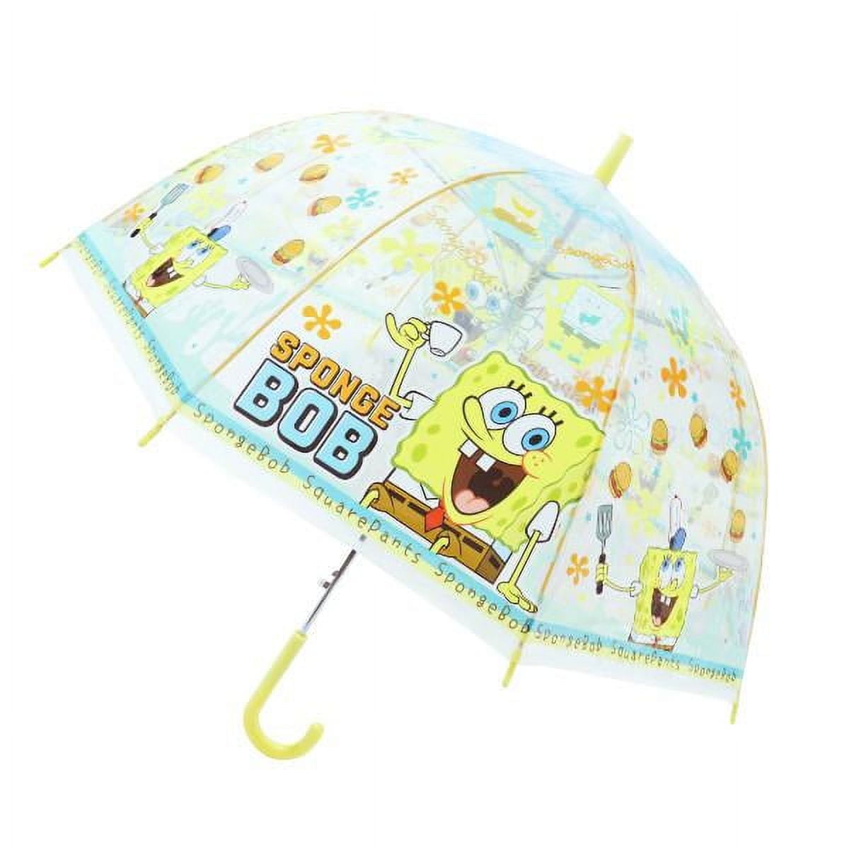 SpongeBob Square Pants Junior Vinyl Dome Type Jump Start Stick Umbrella! 55cm