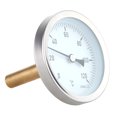 thumbnail image 2 of Termómetro de dial horizontal de 63 mm de 63 mm Medidor de temperatura de aluminio de aluminio 0-120 c 1/2 bsp diámetro del tornillo, 2 of 6