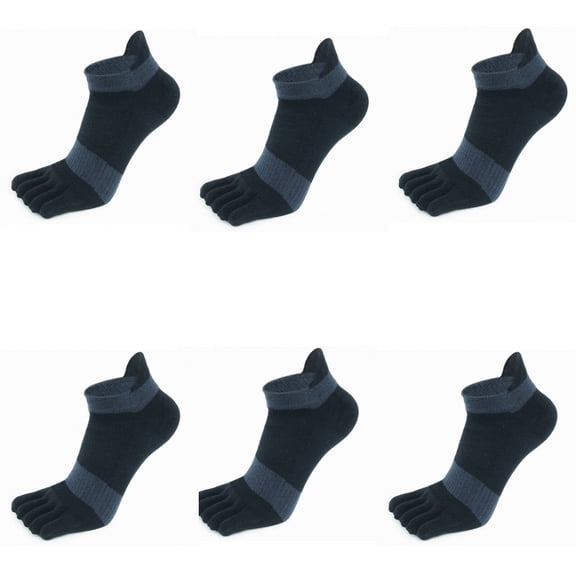 FLORNIX Five Finger Socks,Long-Lasting Antibacterial Properties Cotton Socks,Reinforced Toe and Heel Ankle Socks