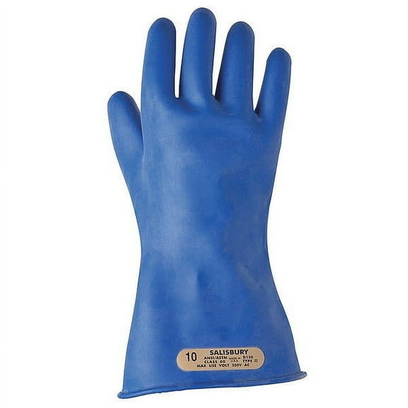 Salisbury Elec Insulating Gloves,Type II,9-1/2,PR1 E0011BL/9H