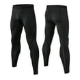 thumbnail image 7 of Dovford Athletic Compression Pants for Men Sport Football Running Tights Base Layer Leggings(No Pocket)Black&M, 7 of 7