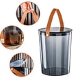 thumbnail image 3 of RKSTN Transparent Trash Trash Can Flip Transparent Blue Kitchen Gadgets, 3 of 7