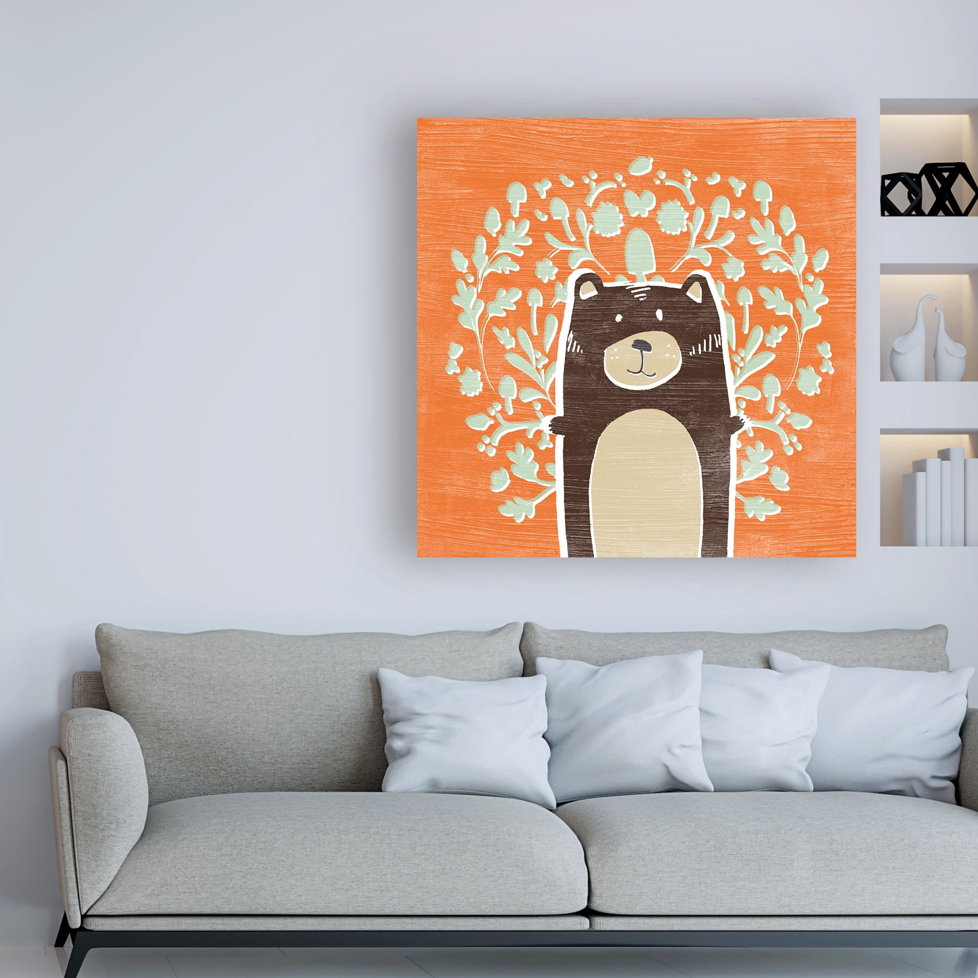 Trademark Fine Art 'Woodland Cutie I' Canvas Art by June Erica Vess