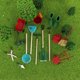 thumbnail image 4 of Juego de Mini herramientas de 14 Uds., herramientas de jardinería de simulación 1:12, Mini ornamento, muebles de jardín, herramientas múltiples,, 4 of 7