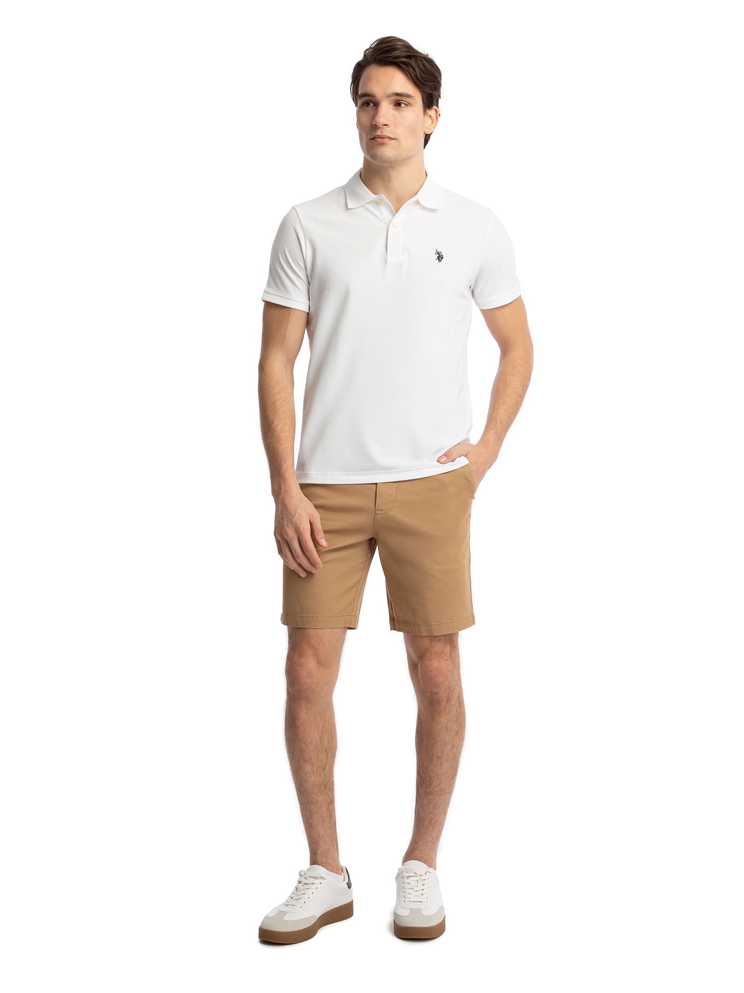 U.S. Polo Assn. Men's Flat Front Shorts, 9" Inseam, Sizes 28-46