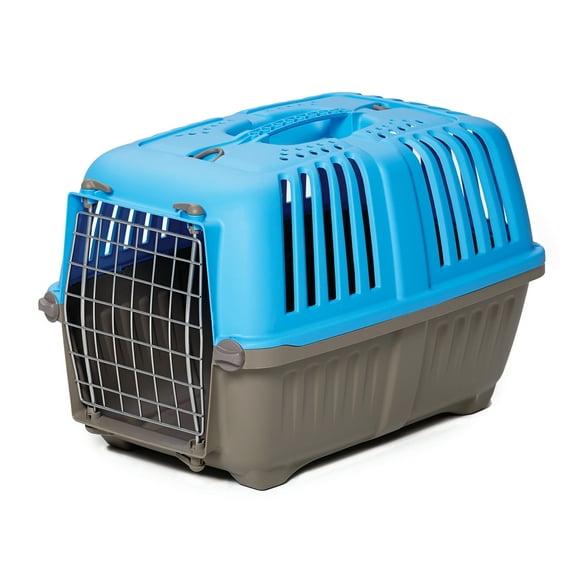 MidWest Homes for Pets 19 inch Spree Travel Pet Carrier for Dog or Cat with Steel Door, Blue