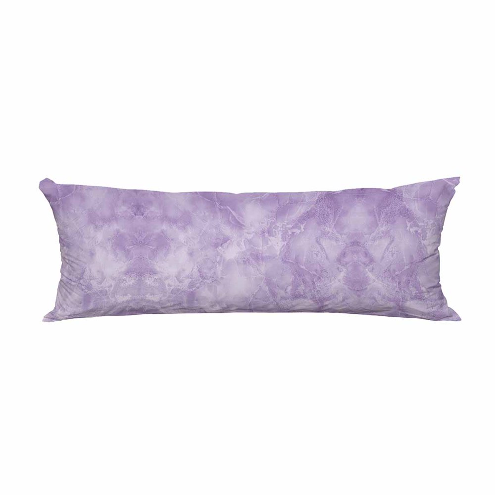 PKQWTM Purple marbleed texture Long Body Pillow Case Cover Pillow