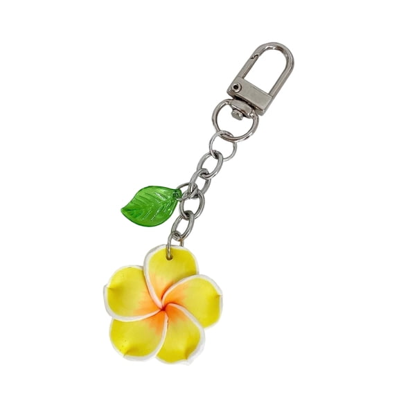 Vibrant Cartoon Eggs Flower Keychain Sturdy Acrylic Materials Bag Charm For Keys Backpacks Gift Women Girls Kids