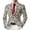 Blazer 215#Silver, variant on oqasdz Carnival Mens Suit Jacket Glitter Print Jacket Celebration Stylish Shiny Comfort Loose Fit Sport Coat Daily Formal Outdoor Activities