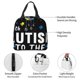 thumbnail image 4 of Disketp I Love With Autism To The Moon And Back Bolsa Térmica para Almuerzo para Hombre y Mujer, Ideal para Trabajo, Senderismo y Picnic, 4 of 8
