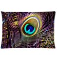 thumbnail image 1 of BSDHOME Creative Peacock Feathers Pillow Cases 20x30 inches Two Sides Print, 1 of 1