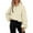 Beige, variant on Women's Plush Sweatshirt Quarter Zip Oversized Pullover Fall Clothes Workout Fashion Sweatshirts