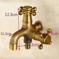 thumbnail image 2 of Double Drain Faucet Garden Faucet Antique Style Double Ball Drain Faucet Garden, 2 of 4