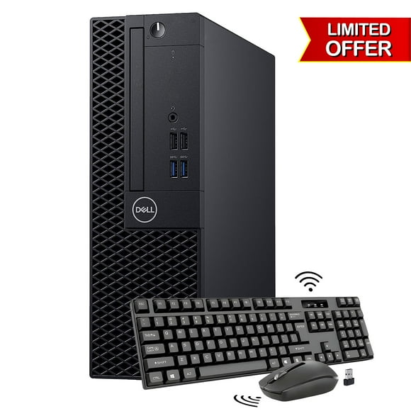 Ordinateur de Bureau Dell OptiPlex 5040 SFF - Noir (Intel Core i5 jusqu'à 3,60 Ghz / 16GB DDR4 Ram / 512GB Ssd / Windows 10 Pro / Clavier Sans Fil et Souris / Hdmi / WIFI + Adaptateur Bluetooth) - Rénové