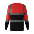 thumbnail image 2 of Men's Reflective Work Shirt Long Sleeve Breathable Wicking High Visibility Performance Tee for Active Duty, 2 of 4
