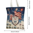 thumbnail image 3 of Patriotic Canvas Tote Bags America 250th Birthday Shopping Bags 4th of July Reusable Red White Blue Grocery Bags for Independence Day Memorial Day and Everyday Use, 3 of 7