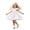V68-White, variant on WhouRiu Girls Solid Color Dresses Sleeveless Flutter Sleeve Crew Neck Ruffle Dress Kids Comfortable Cute Everyday Sundress,5-6 Years