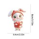 thumbnail image 3 of Lindo llavero con colgante de conejito | Colgante acrílico para espejo retrovisor de coche y mochila | Regalo de Pascua y San Valentín para niñas, niños y estudiantes | Adorno decorativo para el, 3 of 6