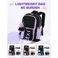thumbnail image 4 of KKLDOGS 3PCS Backpack with Lunch Box Set, Cute Kawaii Bookbag Backpack Aesthetic Large Laptop Backpack for Friends and families, 4 of 12