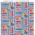 thumbnail image 2 of University of Kansas Jayhawks Verbiage Heather Grey Fleece Design-Sold by the Yard, 2 of 2